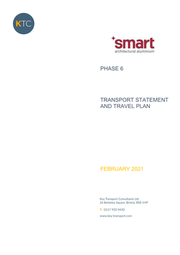 Phase 6 Transport Statement and Travel Plan