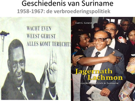 Geschiedenis Van Suriname