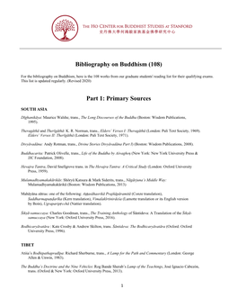 Bibliography on Buddhism (108)