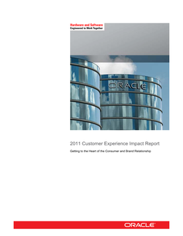 2011 Customer Experience Impact Report