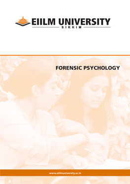 FORENSIC PSYCHOLOGY Credits: 4