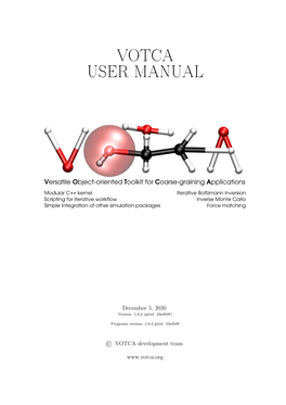 VOTCA Manual