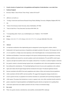 Genetic Structure Manuscript