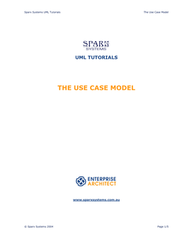 The Use Case Model