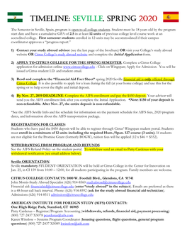 Timeline and Fee Schedule Document