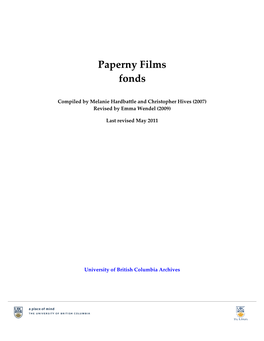 Paperny Films Fonds