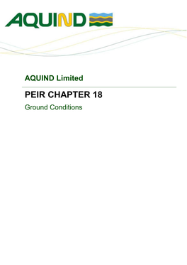 PEIR CHAPTER 18 Ground Conditions
