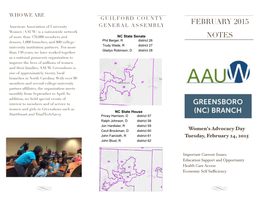 AAUW February Notes