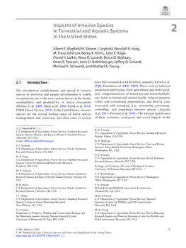 Impacts of Invasive Species in Terrestrial and Aquatic Systems in the United States 7