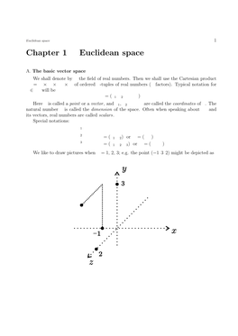 Chapter 1 Euclidean Space