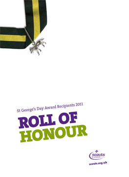 St George's Day Award Recipients 2011