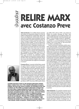 Avec Costanzo Preve