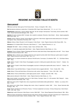 Regione Autonoma Valle D'aosta