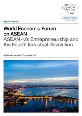ASEAN 4.0: Entrepreneurship and the Fourth Industrial Revolution