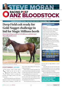 Deep Field Colt Ready for Gold Nugget Challenge in Bid for Magic Millions Berth | 2 | Saturday, January 4, 2020