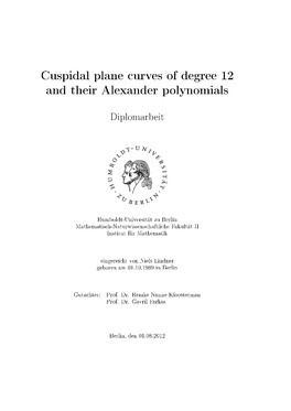 Cuspidal Plane Curves of Degree 12 and Their Alexander Polynomials