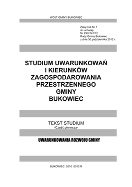 Studium Uwarunkowań I Kierunków