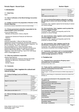 1. Introduction 2. Inventories / Lists