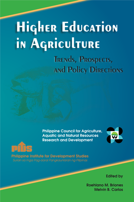 Higher Education in Agriculture Trends, Prospects, and Policy Directions