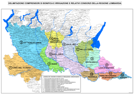 Delimitazioni Comprensori Di Bonifica E Relativi Consorzi Della Lombardia