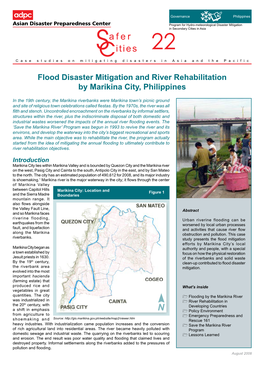 Flood Disaster Mitigation and River Rehabilitation by Marikina City, Philippines