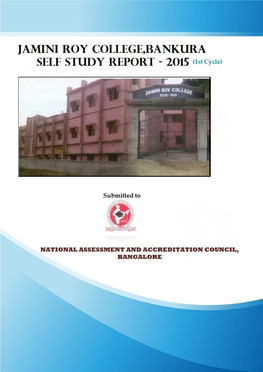 JAMINI ROY COLLEGE, BELIATORE, BANKURA *Self Study Report