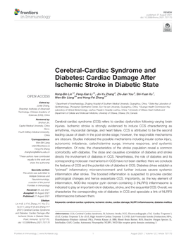 Cardiac Damage After Ischemic Stroke in Diabetic State