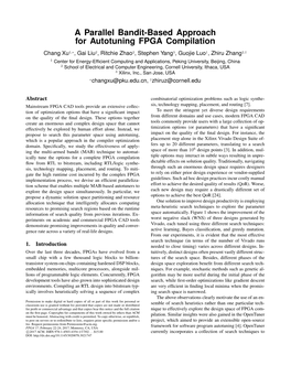 A Parallel Bandit-Based Approach for Autotuning FPGA Compilation