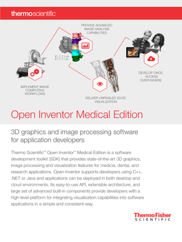 Open Inventor Medical Edition