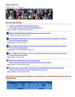 NRAO Enews: Vol. 10, Issue 7