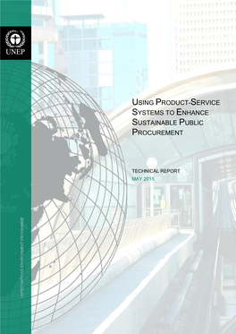 Using Product-Service Systems to Enhance Sustainable Public Procurement