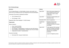Port of Antwerp-Bruges Structure Port of Antwerp-Bruges Is a Limited