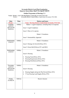 Sevenoaks District Local Plan Examination Inspector Karen Baker