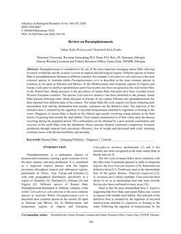 Review on Paramphistomosis