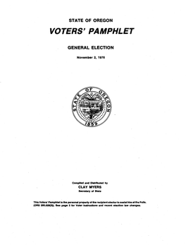 Voters' Pamphlet