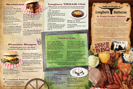 Dine-In Menu