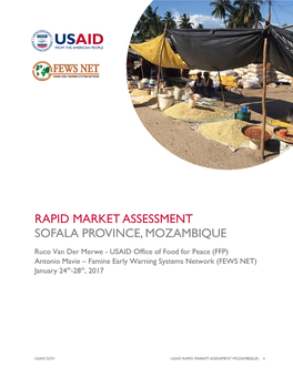 Rapid Market Assessment Sofala Province, Mozambique