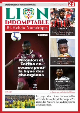 Bi-Hebdo Numérique FRANCE Nice Et Tameze Écrasent TORINO Guingamp (3-0)