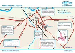 Map Showing Directions to Cumbria House