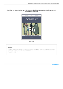 Download Kindle // Gorillaz 56 Success Secrets: 56 Most Asked