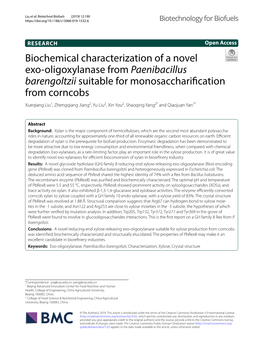 Biochemical Characterization of a Novel Exo-Oligoxylanase From