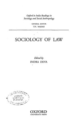 Sociology of Law