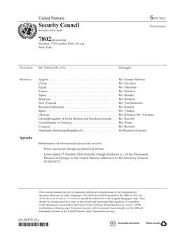 S/PV.7802 Maintenance of International Peace and Security 07/11/2016