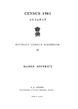 District Census Handbook, 17 Dangs