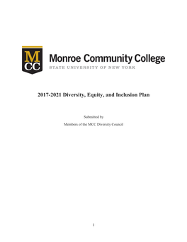 2017-2021 Diversity, Equity, and Inclusion Plan