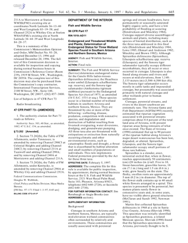 Federal Register / Vol. 62, No. 3 / Monday, January 6, 1997 / Rules and Regulations 665