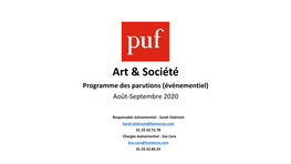 PUF ART SOC Oct Nov Dec 2020