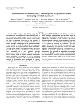 The Influence of Environmental PO∑ on Hemoglobin Oxygen Saturation In