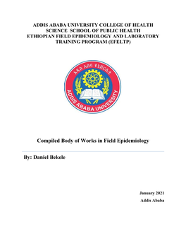 Compiled Body of Works in Field Epidemiology