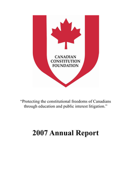 2007 Annual Report